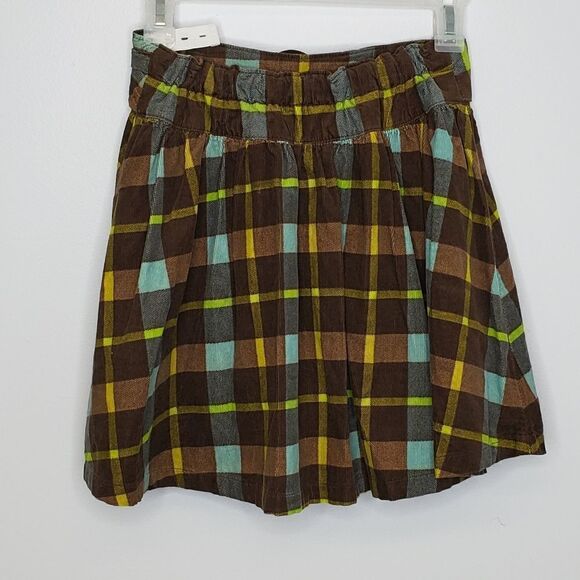 NEW LANDS' END plaid corduroy belted skort skirt 10‎ - Picture 4 of 9